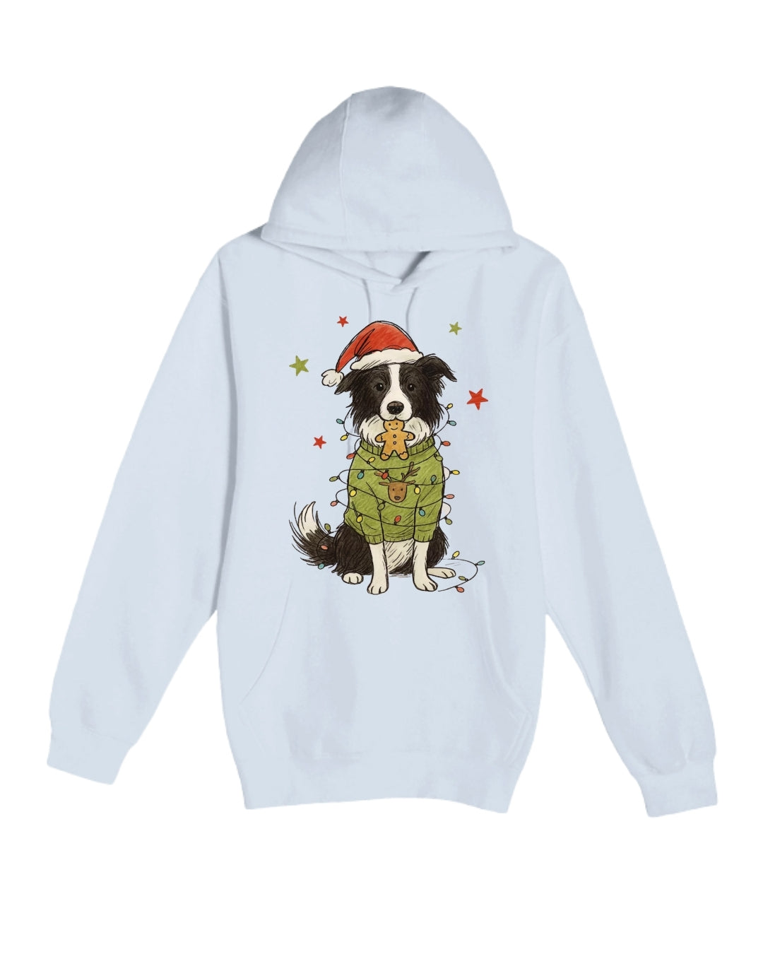 Border Collie Christmas Lights Design – Cute Holiday Dog Lover Gift