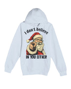 “I Don’t Believe in You Either” Funny Santa Christmas Design