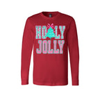 Holiday Long Sleeves-Holly Jolly Gingham Christmas
