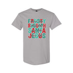 Minimalist Holiday Shirt - Dance Like Frosty, Shine Like Rudolph, Give Like Santa, Love Like Jesus