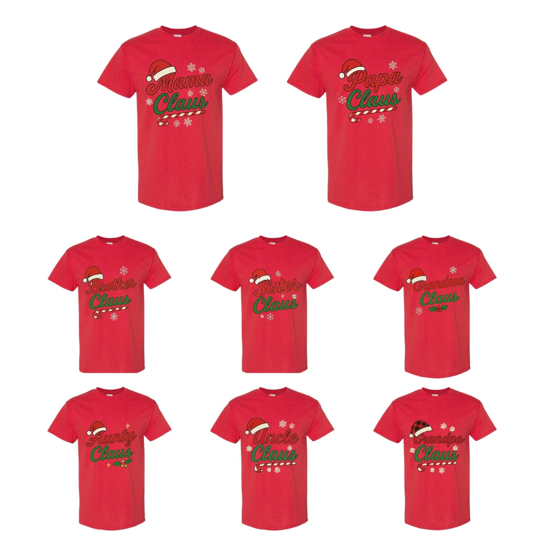 Holiday Shirt - Family Claus Christmas Apparel Collection – Matching Holiday Outfits for the Whole Family