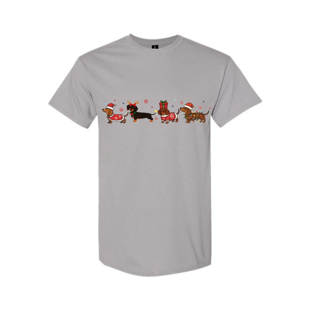 Merry & Furry Tees: Holiday Dachshund Christmas Apparel – Cute Wiener Dog Lover Gift