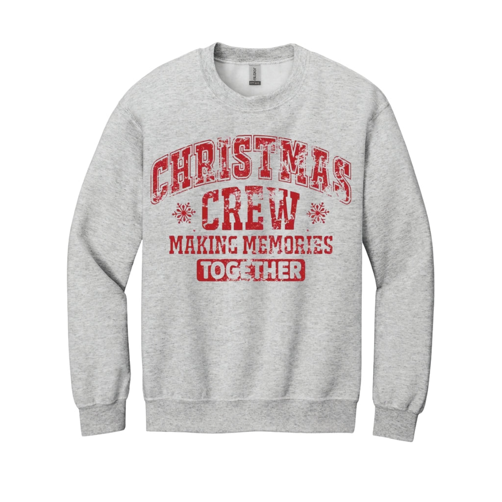 Holiday Crewneck Sweatshirt-“Merry Christmas” Bold Letter Design