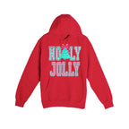 HOLIDAY HOODIE-Holly Jolly Gingham Christmas