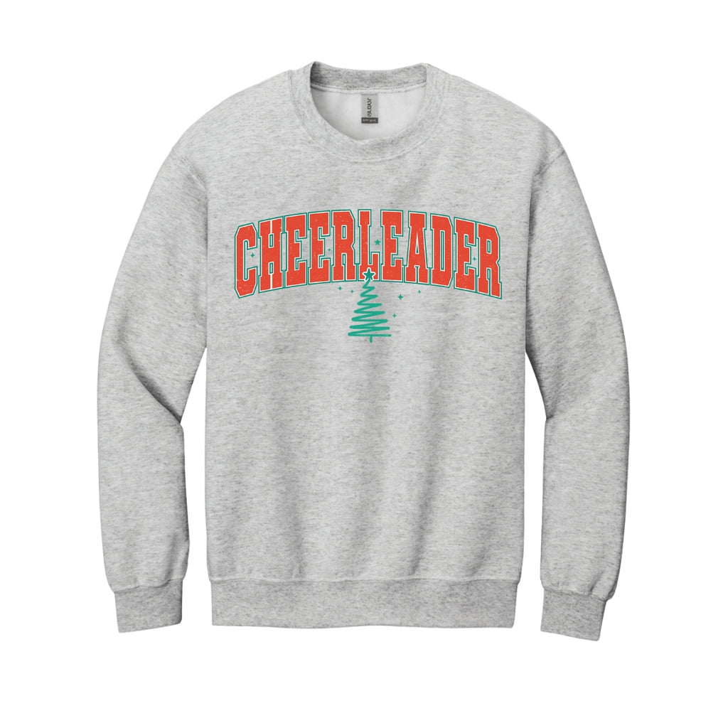 Holiday Crewneck Sweatshirt-Festive “Cheerleader” Christmas Apparel – Perfect Holiday Spirit Wear for Cheer Teams