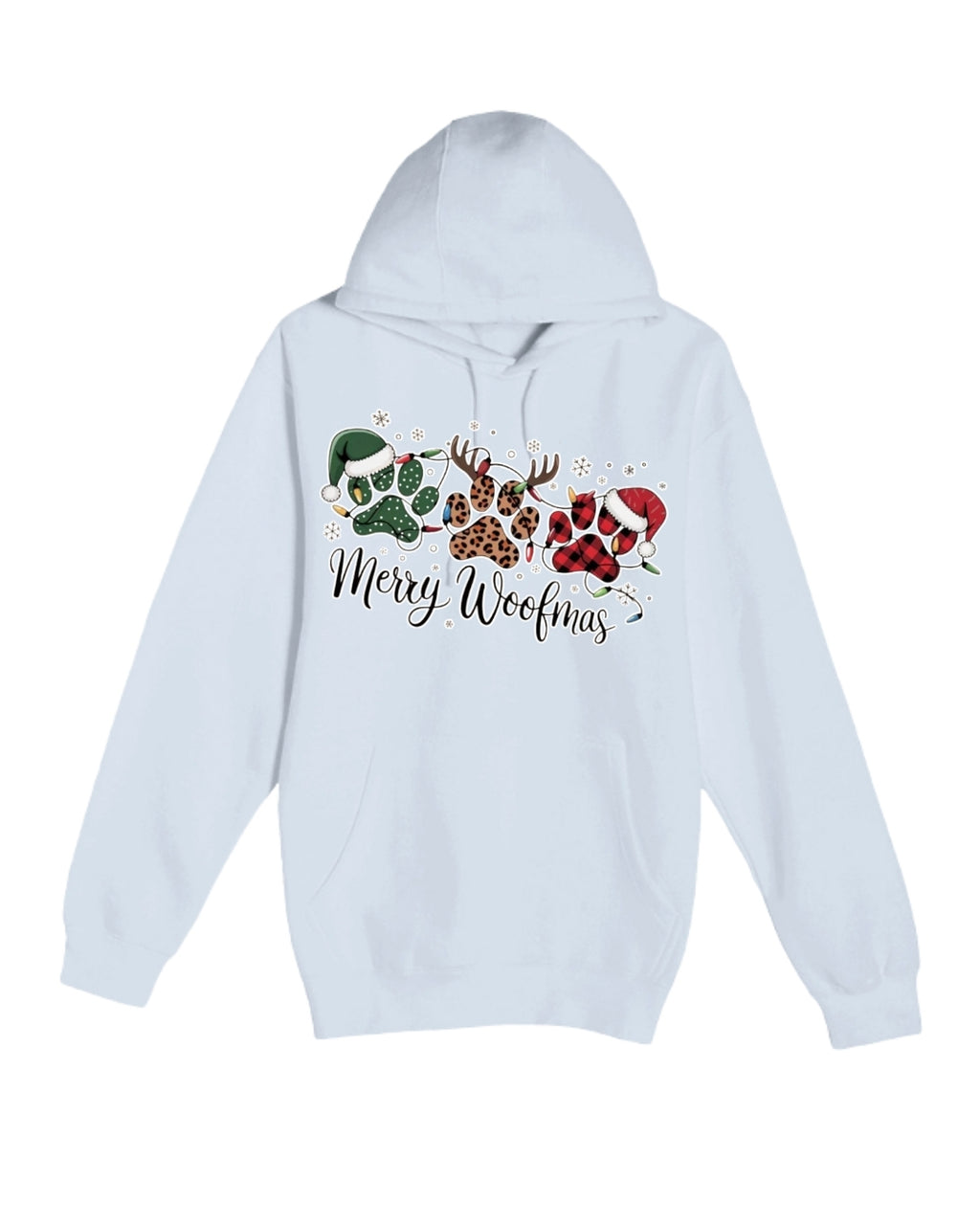 Merry Woofmas Paw Print Apparel – Festive Dog Lover Christmas Gift