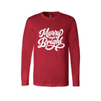 Holiday Long Sleeves-Merry and Bright Holiday Graphic