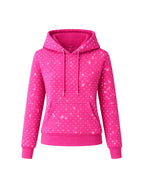Silver Rhinestone Field Hoodie