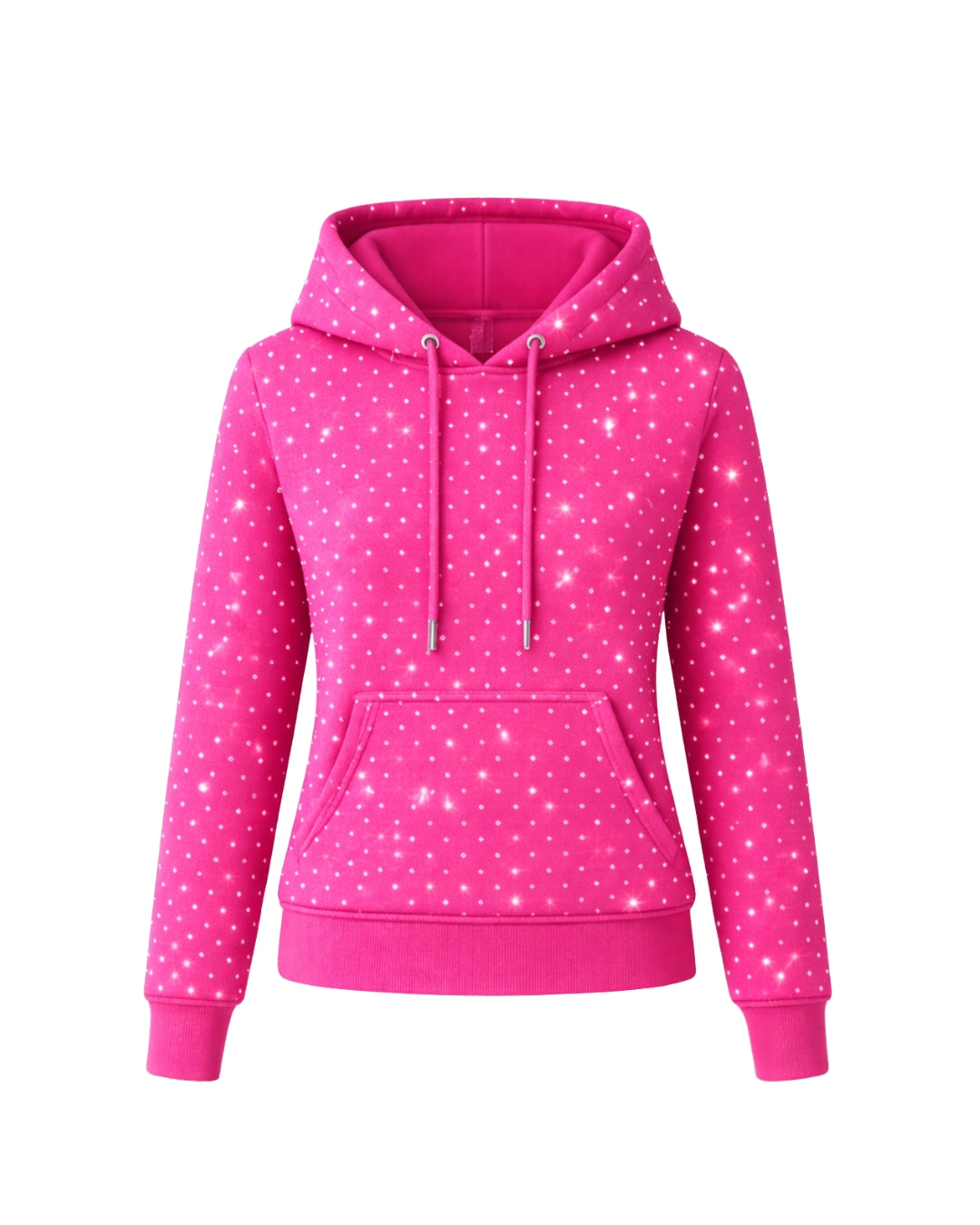 Silver Rhinestone Field Hoodie