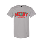 Minimalist Holiday Shirt - Merry Christmas Graphic Apparel