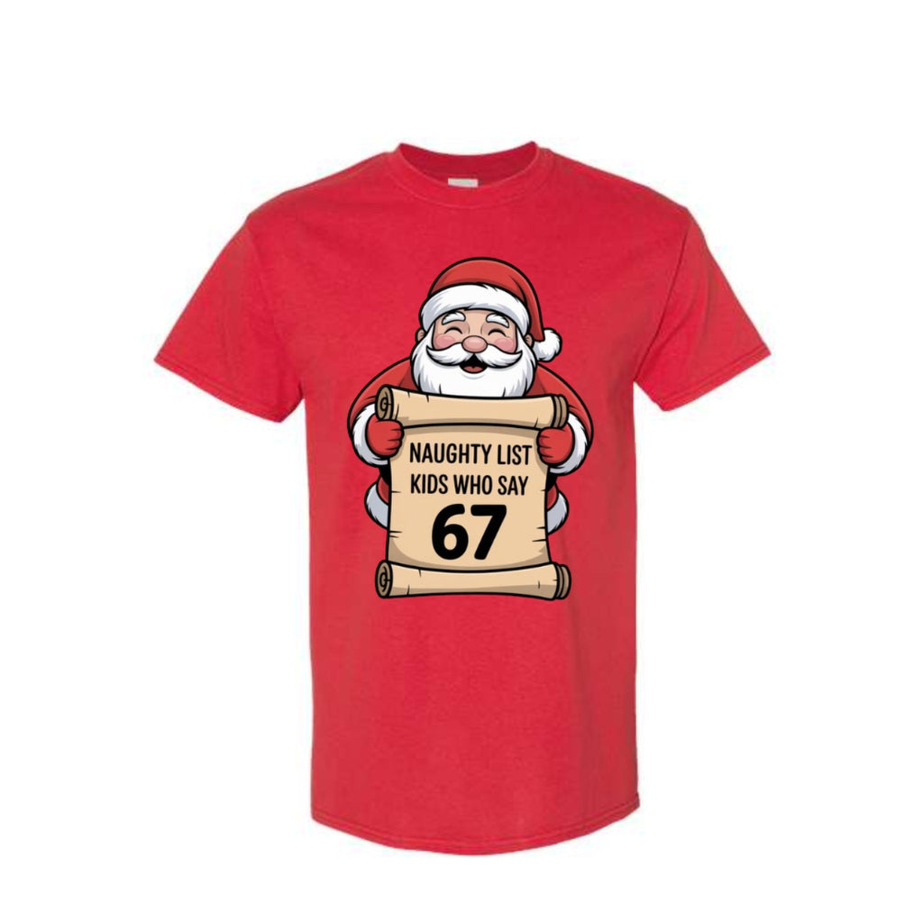 FUNNY HOLIDAY SHIRT: “Santa’s Naughty List Number”