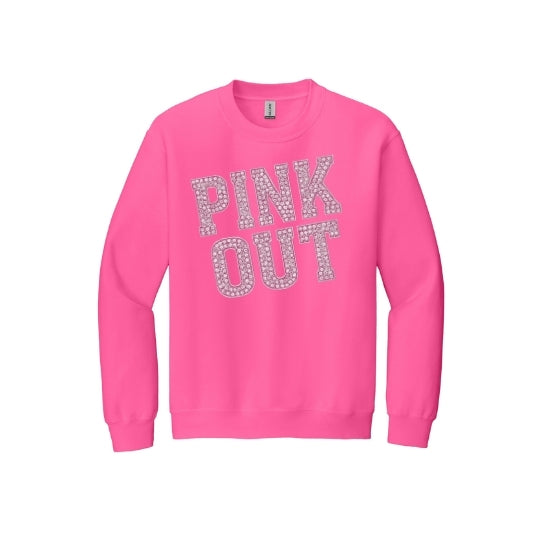 Rhinestone Pink Out Crew