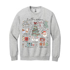 Holiday Crewneck Sweatshirt- Tis the Season’ Christmas Icons
