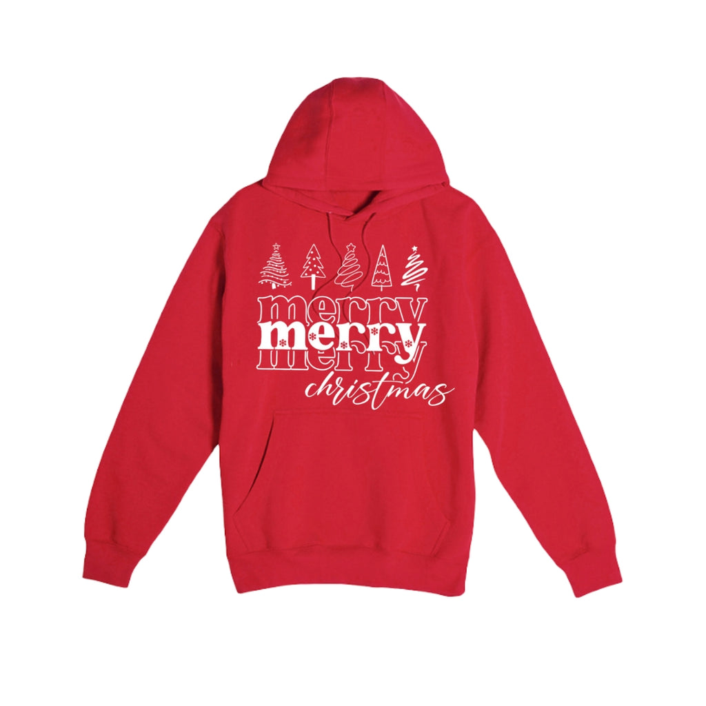 HOLIDAY HOODIE-Merry Merry Christmas Graphic Tee