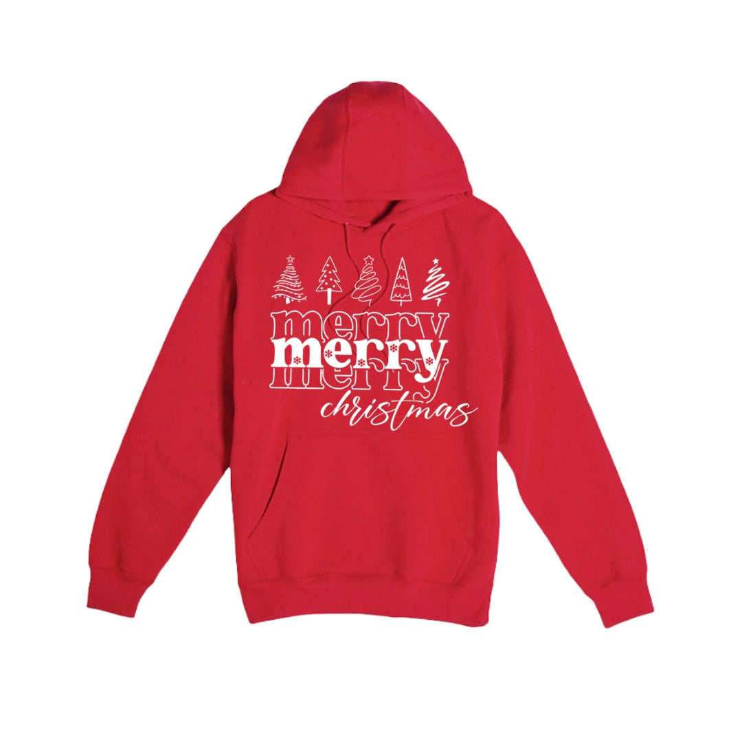 HOLIDAY HOODIE-Merry Merry Christmas Graphic Tee