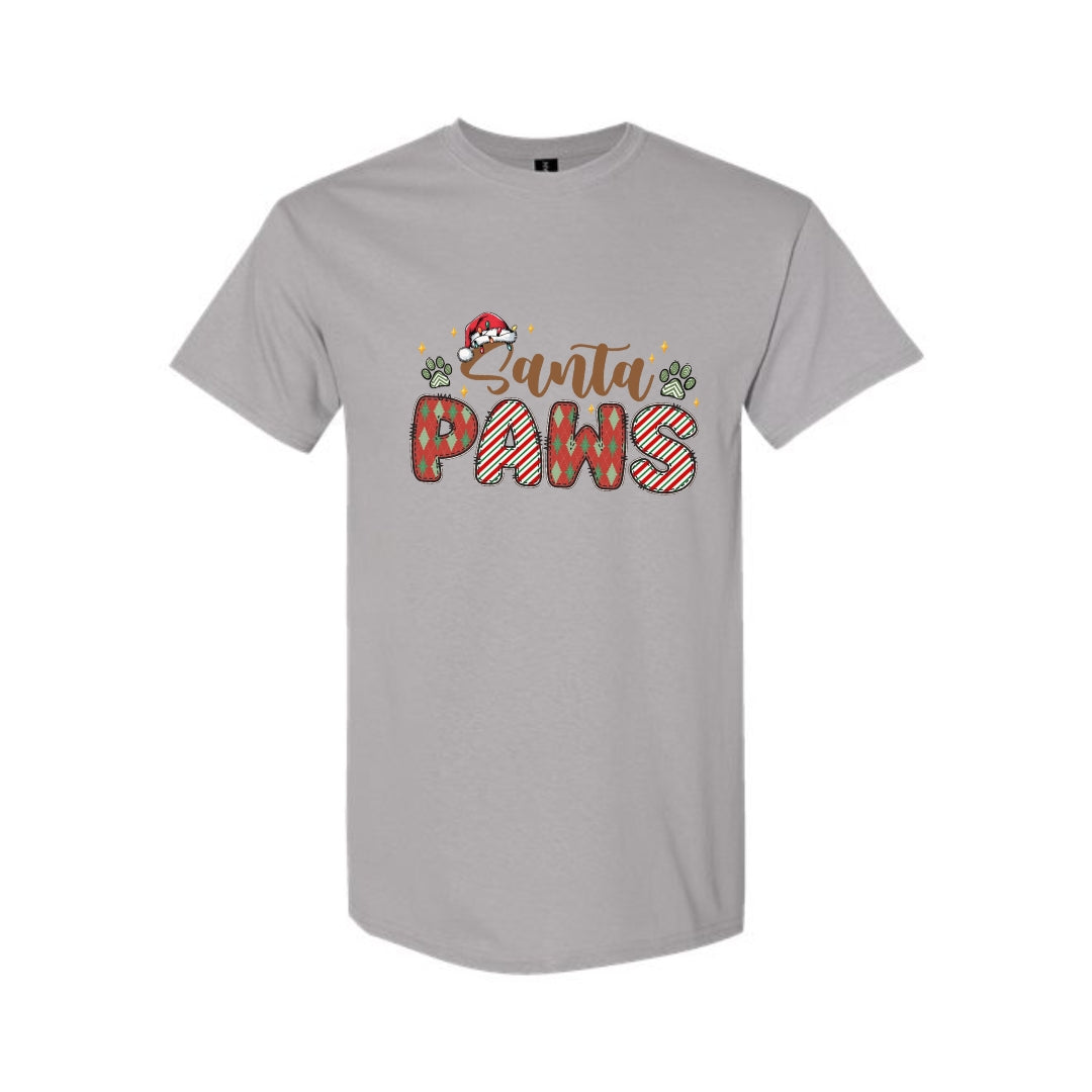 Merry & Furry Tees: Santa Paws Christmas Apparel – Cute Holiday Pet Lover Design