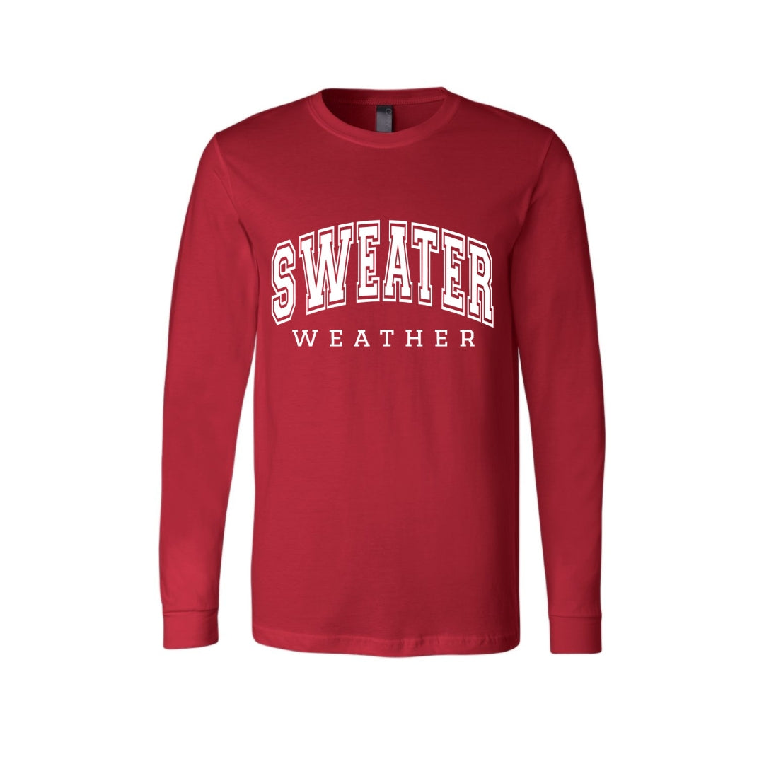 Minimalist Holiday Long Sleeves-  Sweater Weather