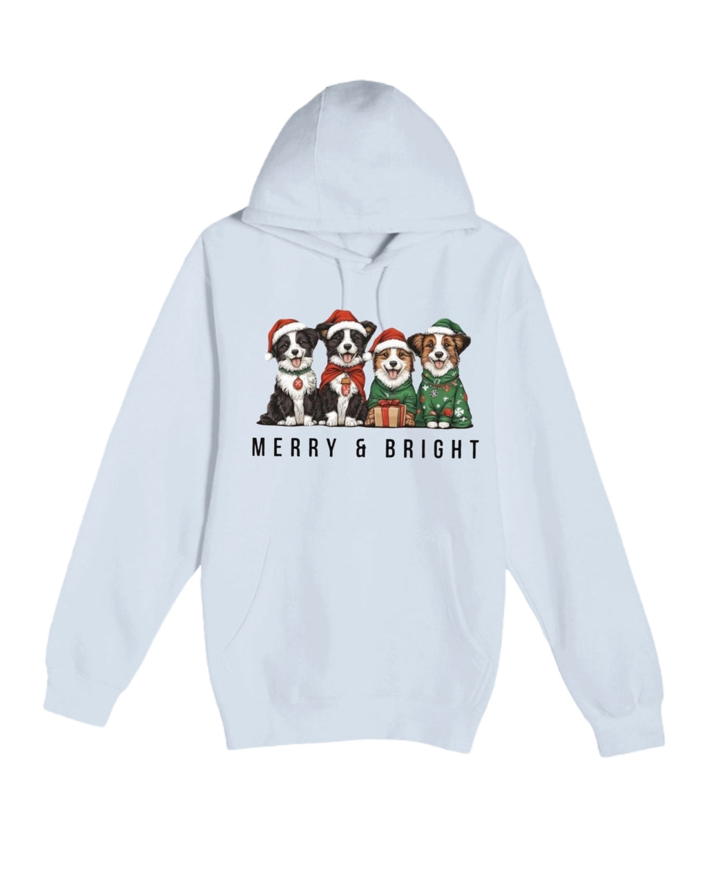 Merry & Bright Border Collie Christmas Design – Festive Holiday Dog Lover Gift