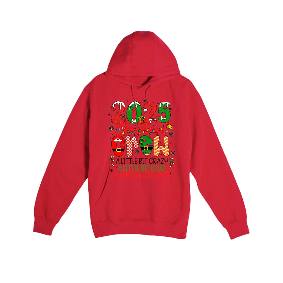 HOLIDAY HOODIE-“2025 Christmas Crew” Holiday Design