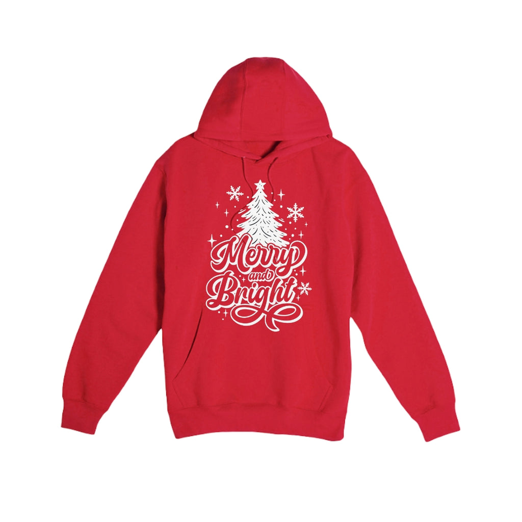 HOLIDAY HOODIE-“Merry and Bright” Christmas Tree Design