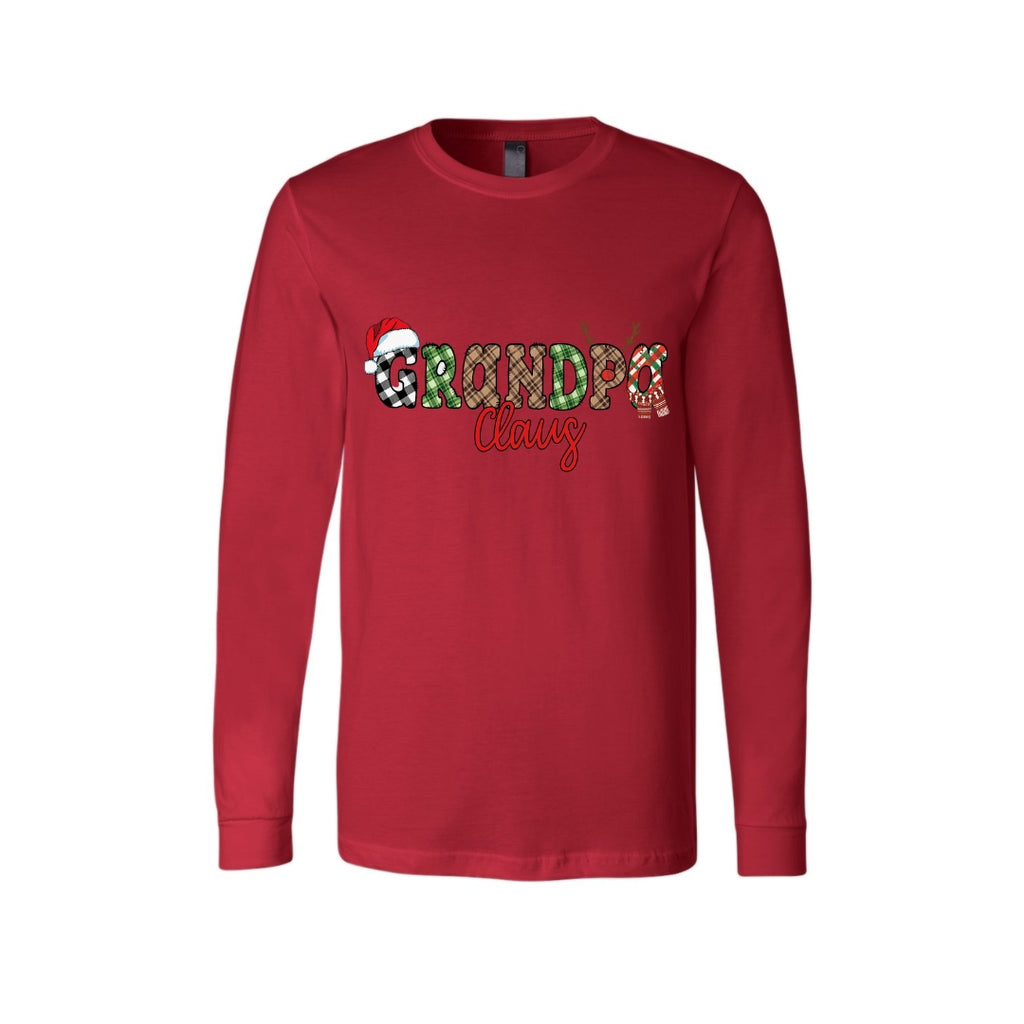 Holiday Long Sleeves- Grandpa Claus Christmas Apparel – Fun & Festive Holiday Outfit for Grandpas