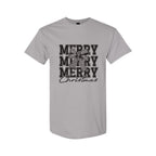 Holiday Shirt - Merry Merry Merry Christmas Graphic