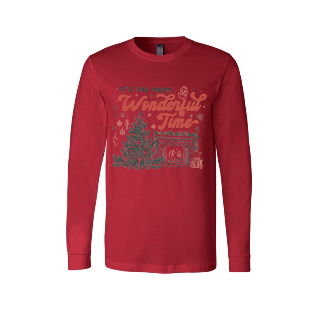 Holiday Long Sleeves-It’s the Most Wonderful Time Christmas Graphic