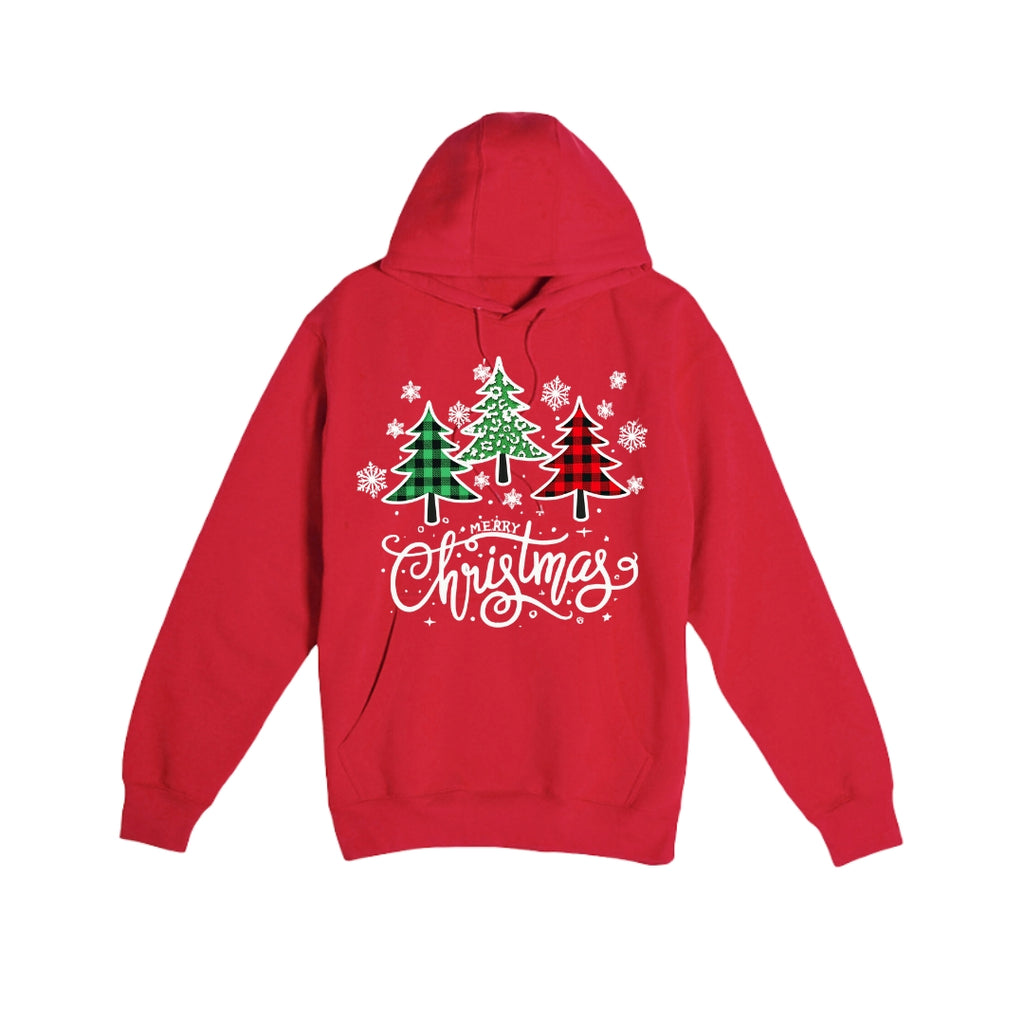 HOLIDAY HOODIE-Merry Christmas 3 Graphic Trees