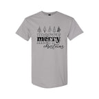 Minimalist Holiday Shirt - Merry Merry Christmas Graphic Tee