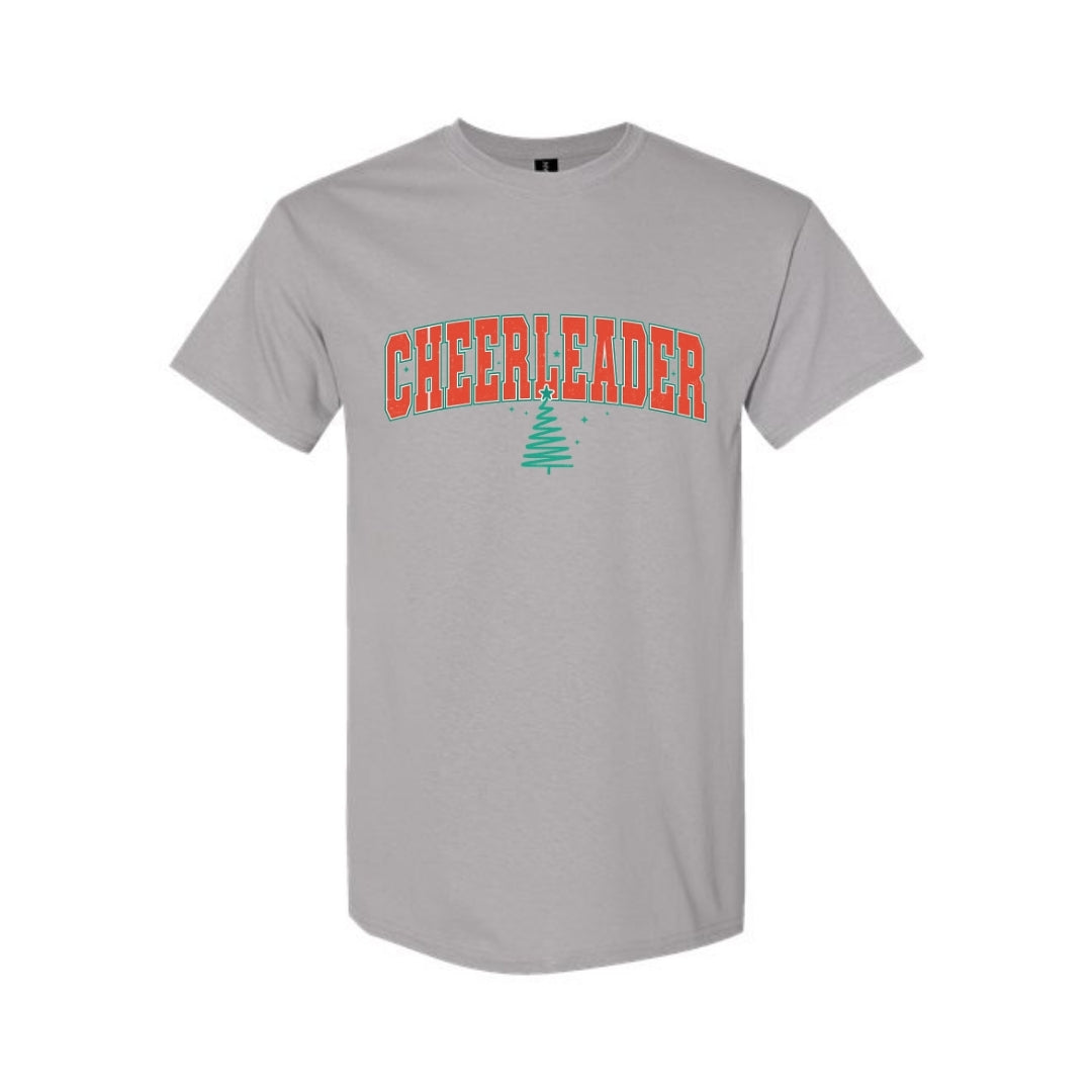 Holiday Shirt - Festive “Cheerleader” Christmas Apparel – Perfect Holiday Spirit Wear for Cheer Teams