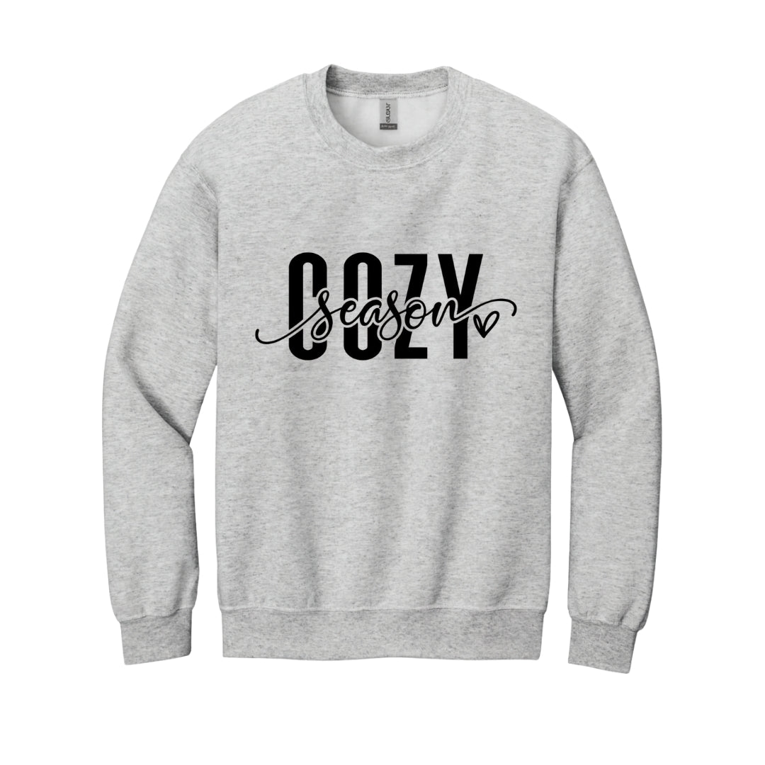 Holiday Crewneck Sweatshirt– Cozy Season Script Design