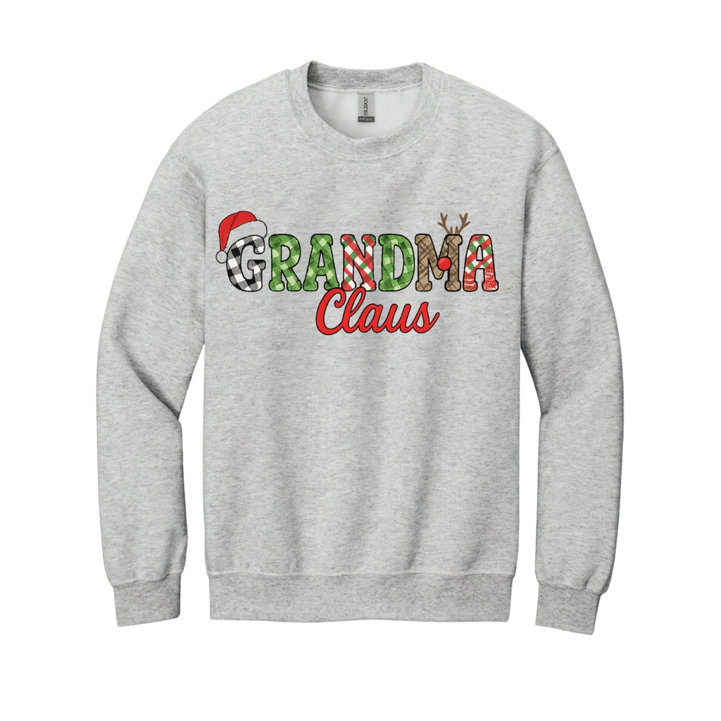 Holiday Crewneck Sweatshirt-Grandma Claus Christmas Apparel – Fun Holiday Outfit for Festive Grandmas