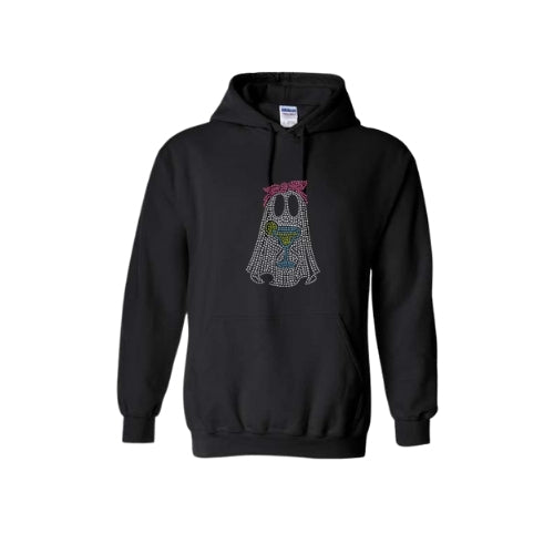 Rhinestone Bookish Ghost Hoodie