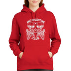 Anti Valentine Club Sweatshirt & Tee – Skeleton Heart Valentine Design