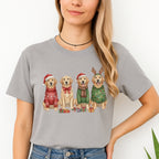 Merry & Furry Tees:Golden Retriever Christmas Dogs Design – Festive Holiday Dog Lover Gift