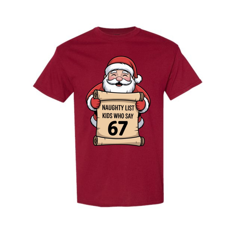 FUNNY HOLIDAY SHIRT: “Santa’s Naughty List Number”