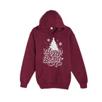 HOLIDAY HOODIE-“Merry and Bright” Christmas Tree Design
