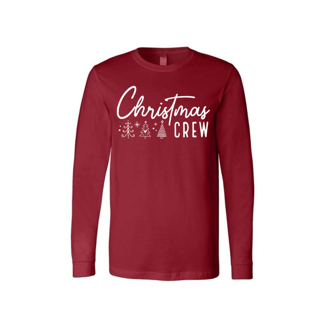 Minimalist Holiday Long Sleeves-Christmas Crew