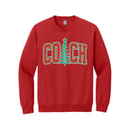 Holiday Crewneck Sweatshirt-Festive “Coach” Christmas Apparel – Holiday Gift for Sports Coaches