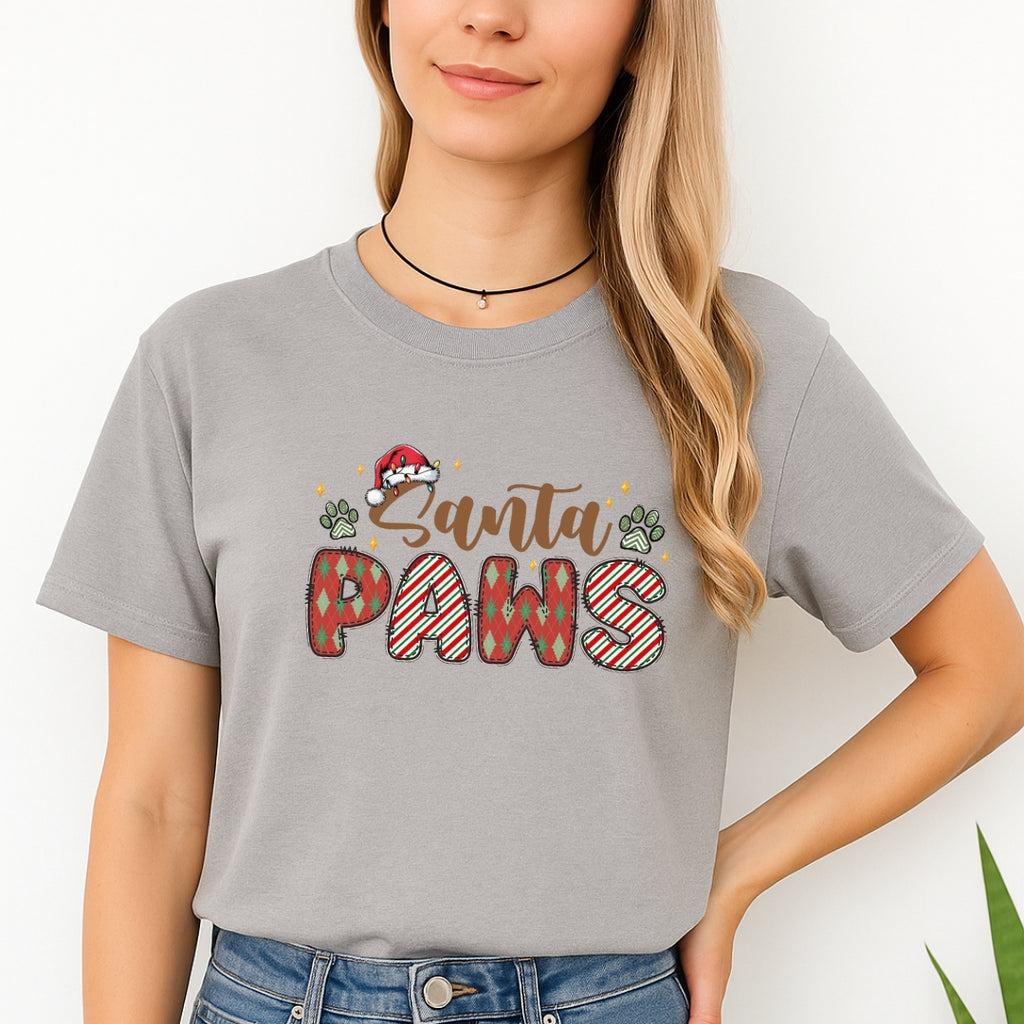 Merry & Furry Tees: Santa Paws Christmas Apparel – Cute Holiday Pet Lover Design