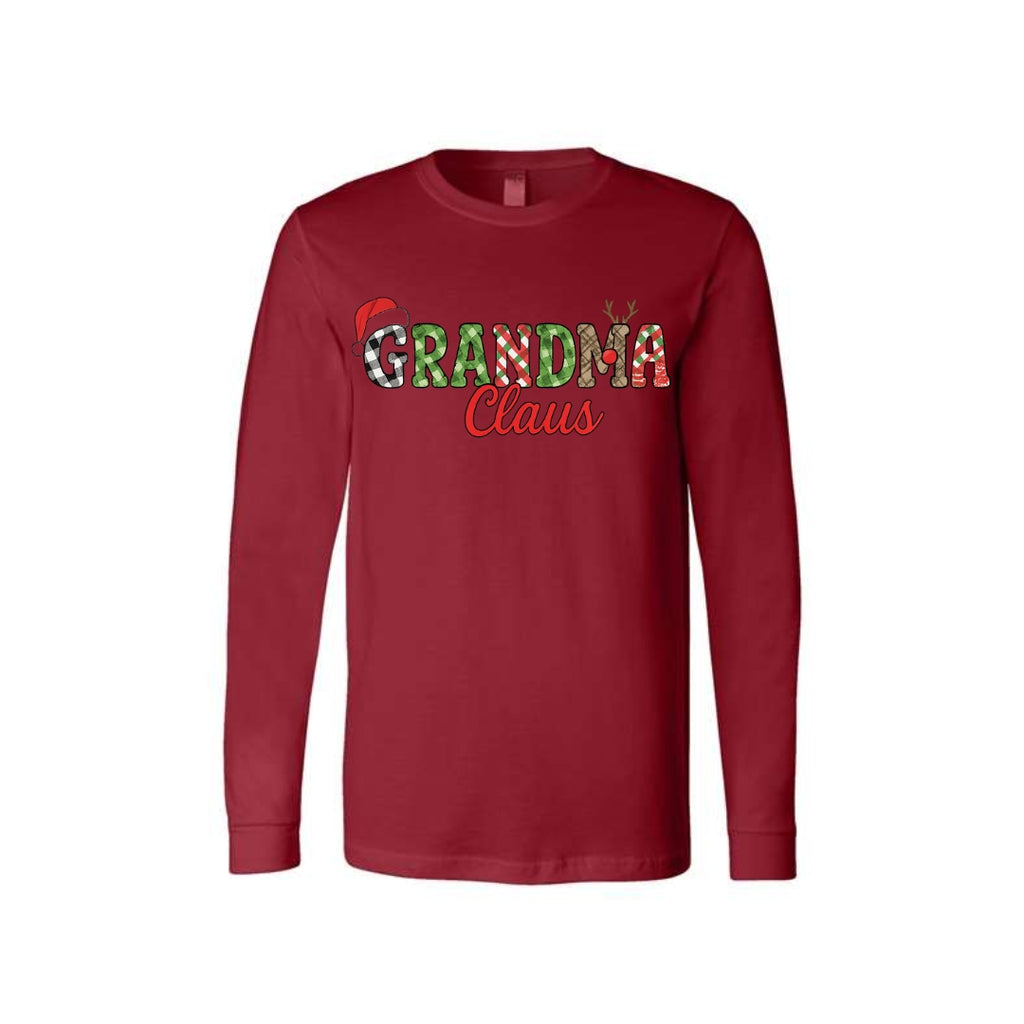 Holiday Long Sleeves- Grandma Claus Christmas Apparel – Fun Holiday Outfit for Festive Grandmas