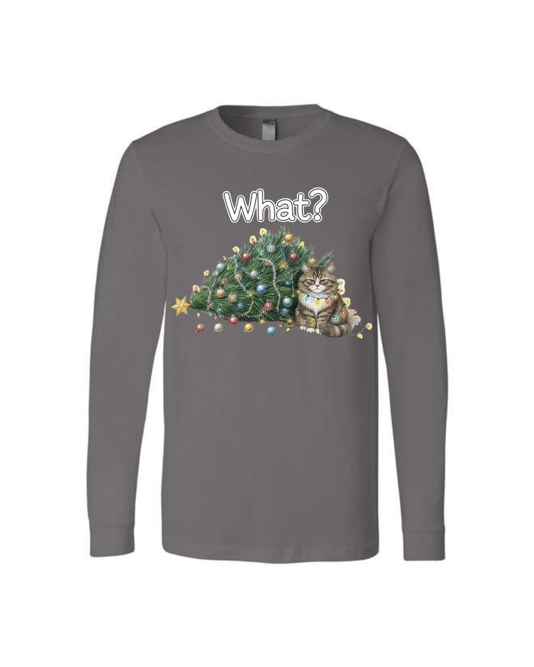 “What?” Holiday Cat Lover Gift