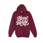HOLIDAY HOODIE-Merry and Bright Holiday Graphic