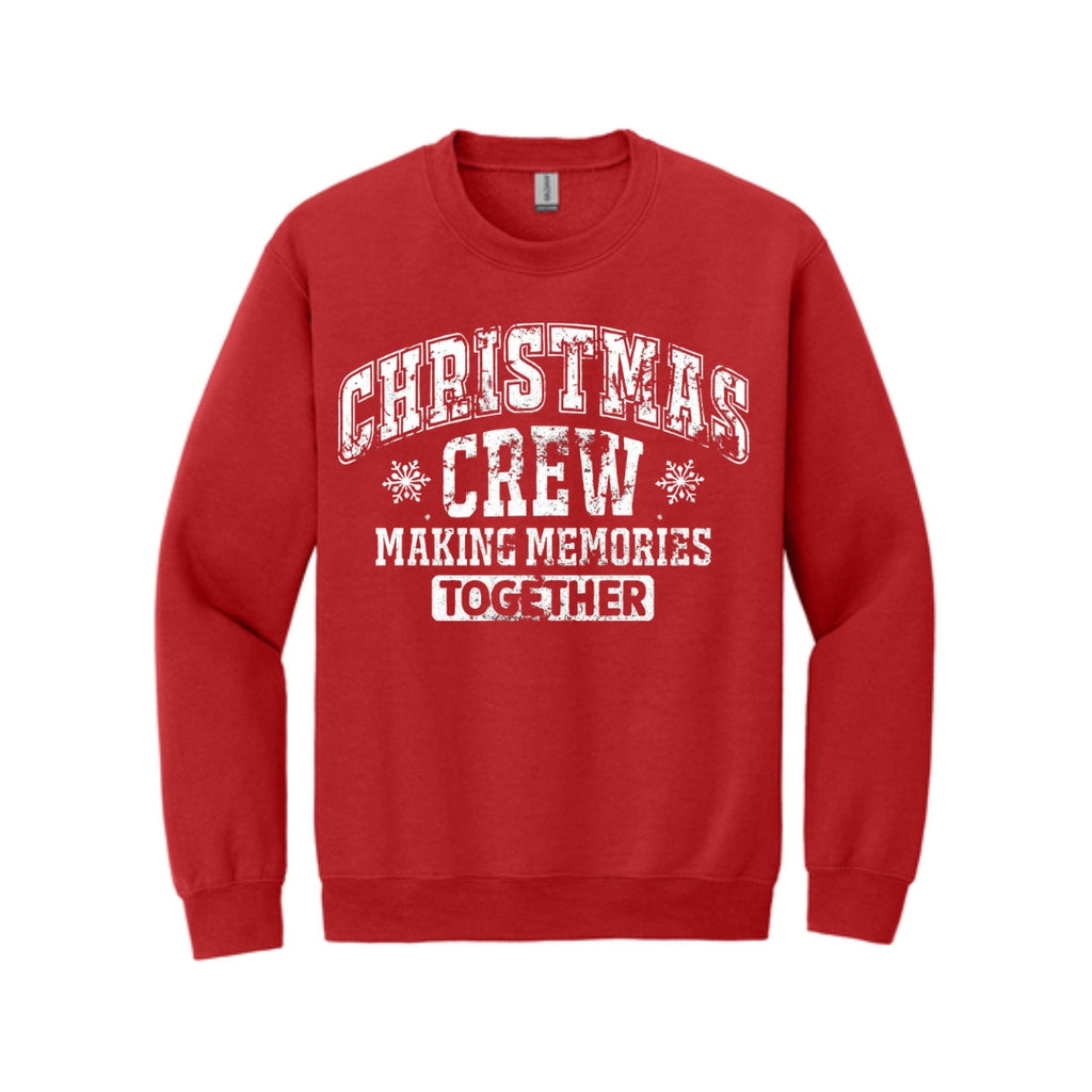 Holiday Crewneck Sweatshirt-“Merry Christmas” Bold Letter Design