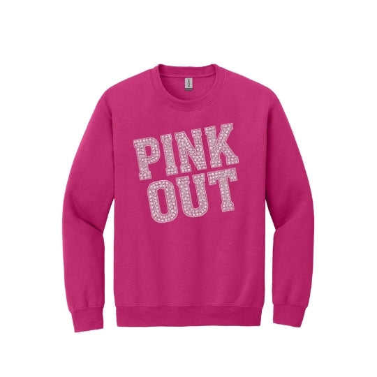 Rhinestone Pink Out Crew