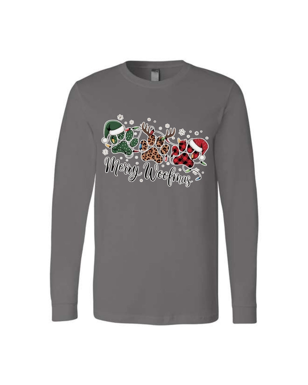 Merry Woofmas Paw Print Apparel – Festive Dog Lover Christmas Gift