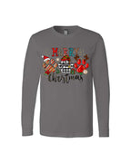 Merry Christmas Paw Print Buffalo Plaid Holiday Apparel – Cute Festive Dog Lover Design