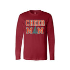 Holiday Long Sleeves- Festive “Cheer Mom” Christmas Apparel – Perfect Holiday Spirit Wear for Cheer Moms