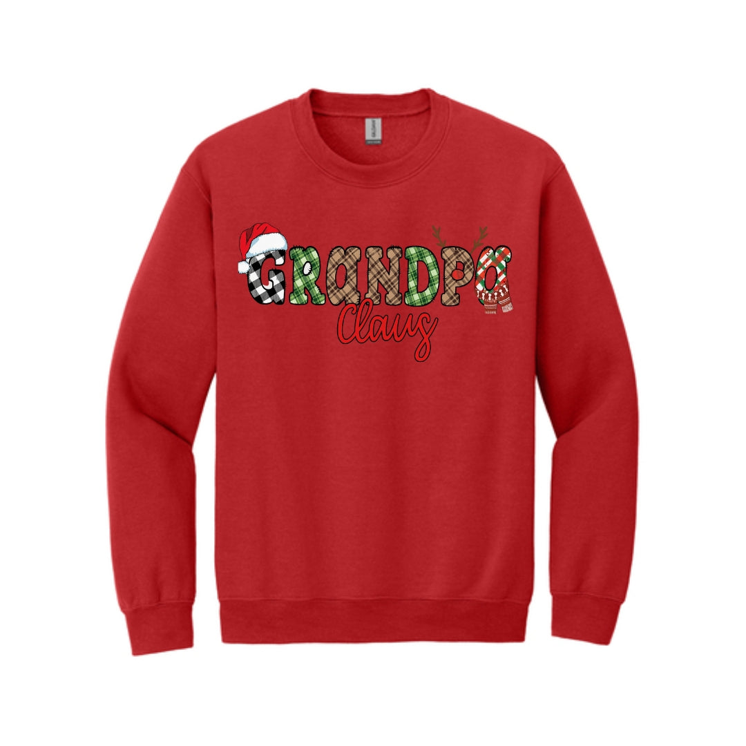 Holiday Crewneck Sweatshirt-Grandpa Claus Christmas Apparel – Fun & Festive Holiday Outfit for Grandpas