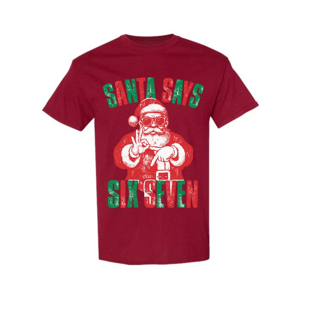 FUNNY HOLIDAY SHIRT: “Santa Says 6 & 7”